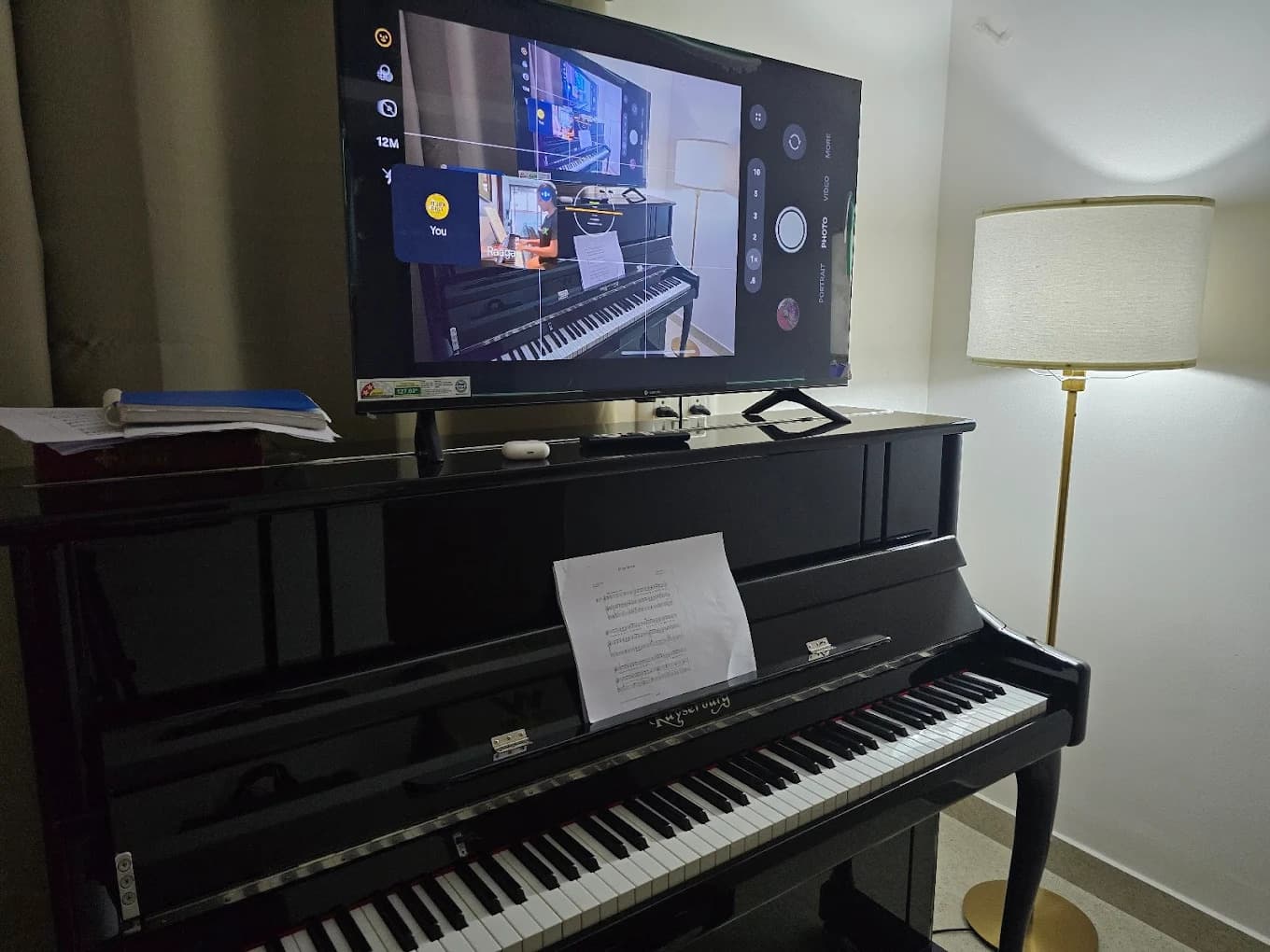 Piano performance session